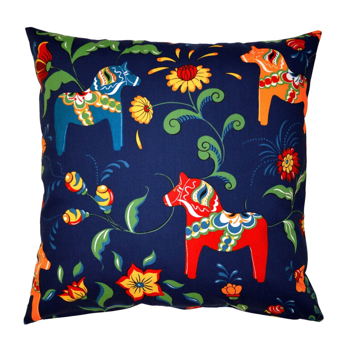 Arvidssons Textil Housse de coussin Leksand bleu | Design Scandinave | Housses de coussin | Bleu