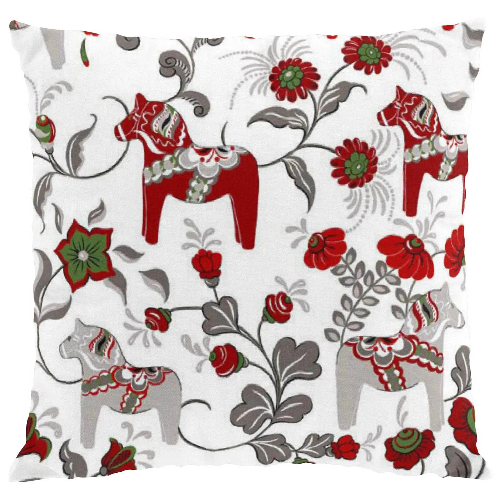 Housse de coussin Leksand, Rouge vin Arvidssons Textil