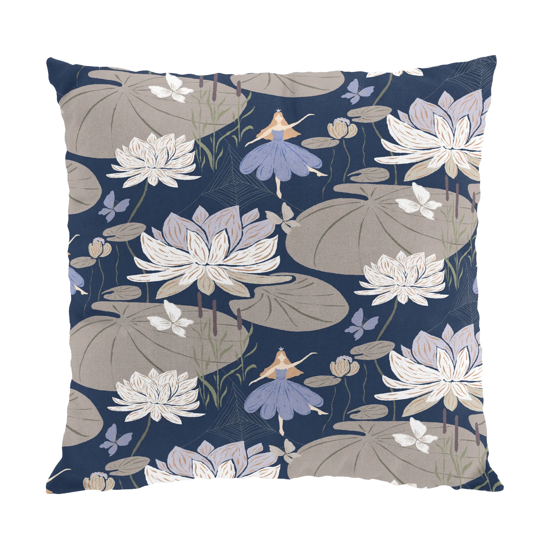 Housse de coussin Lily 47x47 cm, Bleu Arvidssons Textil