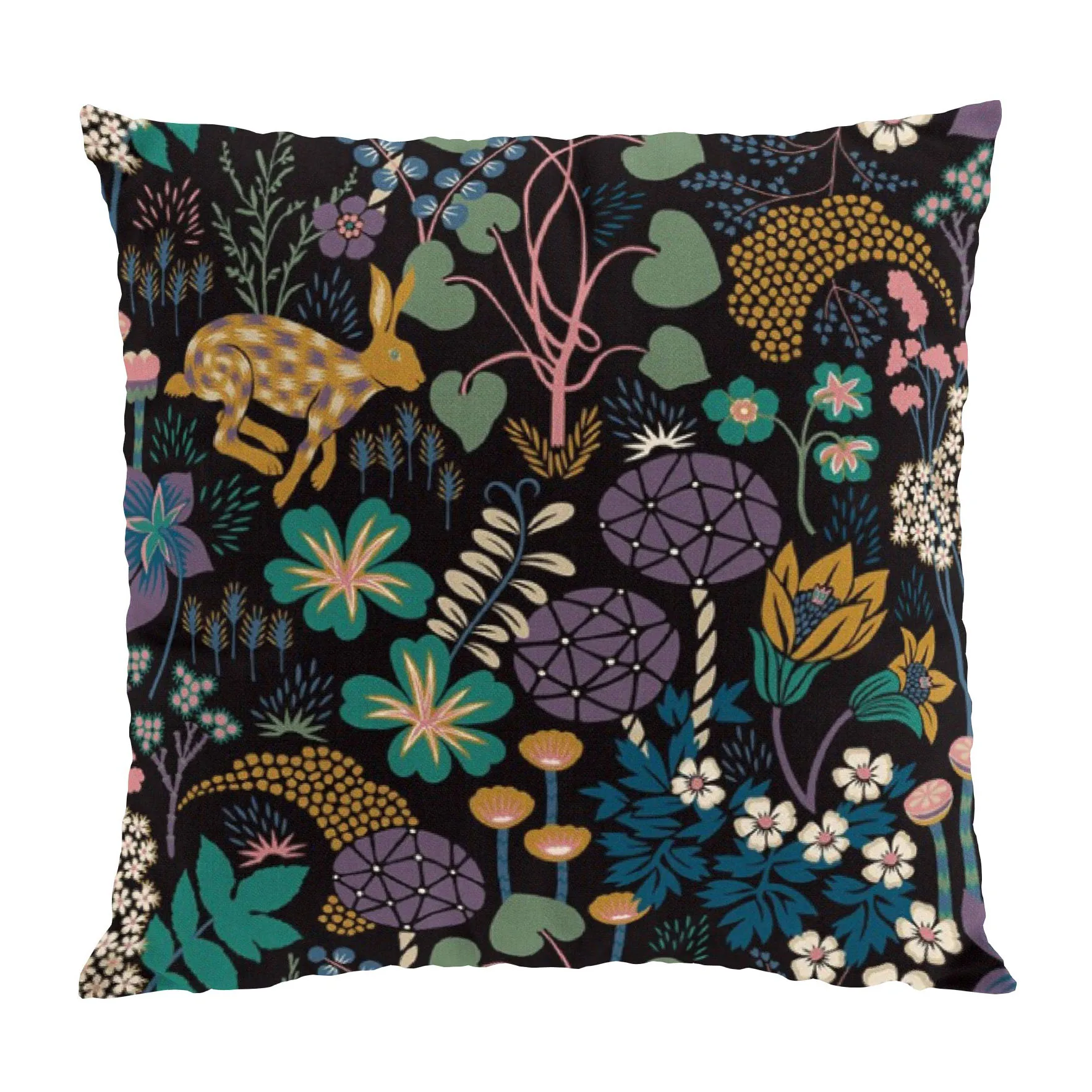 Housse de coussin Lyckeflykt 47x47 cm, Noir Arvidssons Textil