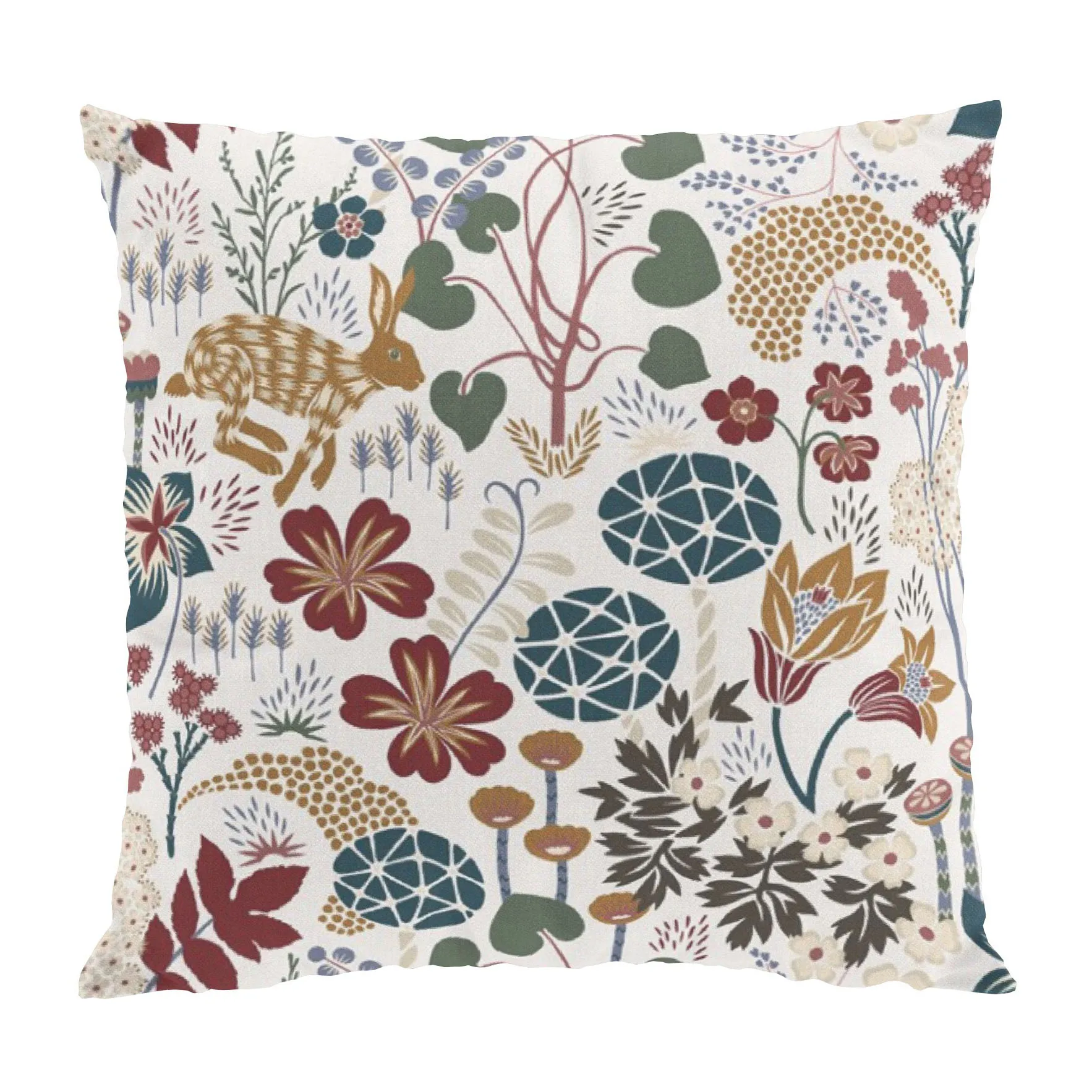 Housse de coussin Lyckeflykt 47x47 cm, Rouille-marron Arvidssons Textil
