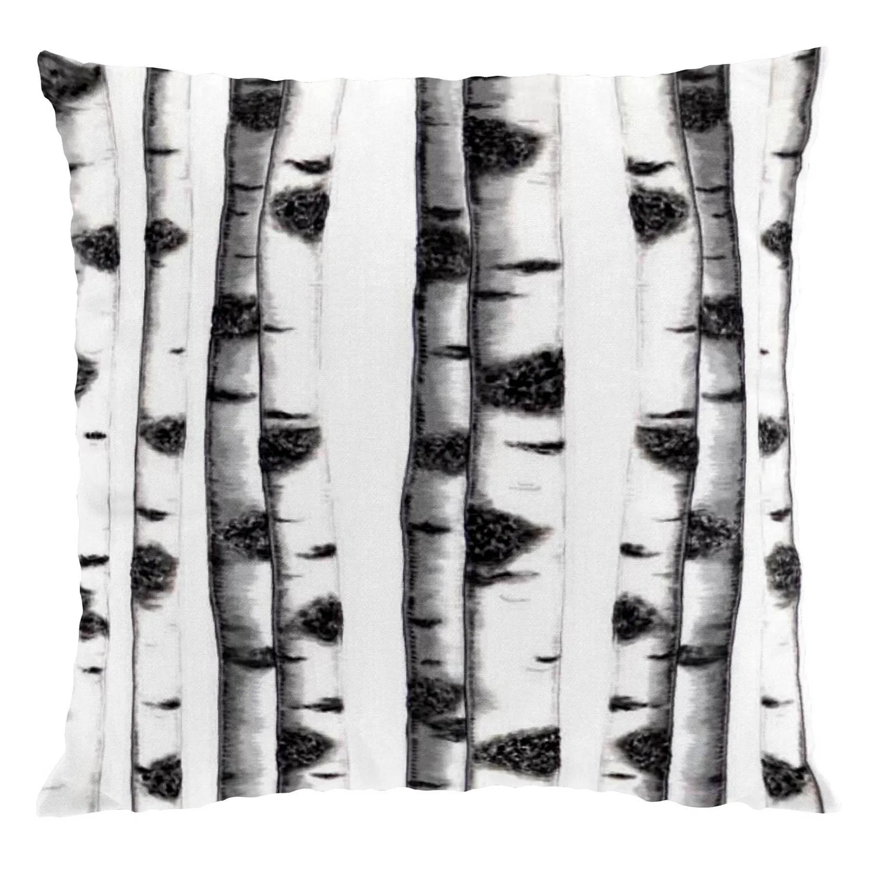 Housse de coussin Skogsbryn, noir-blanc Arvidssons Textil