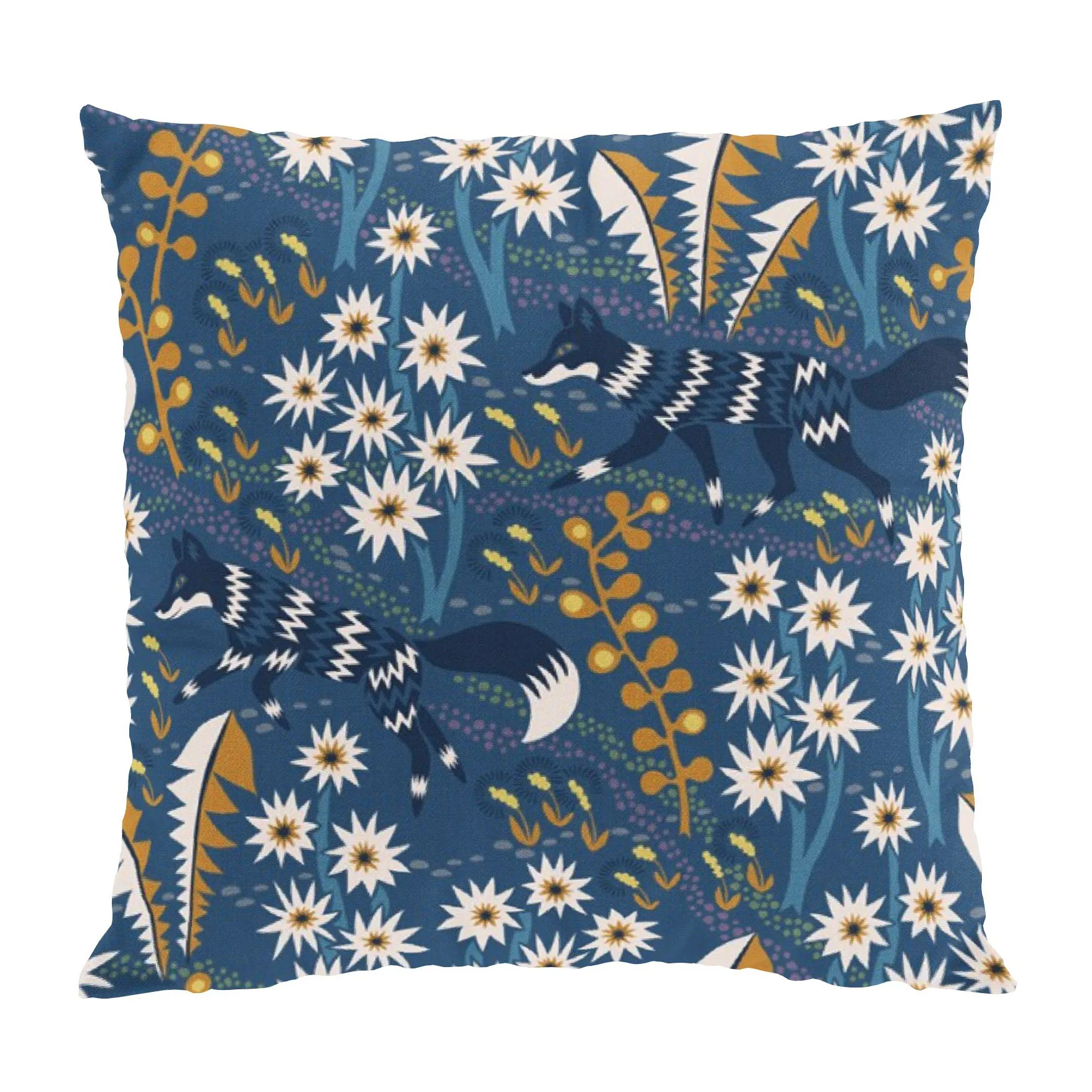 Housse de coussin Stjärnspeja 47x47 cm, Bleu Arvidssons Textil