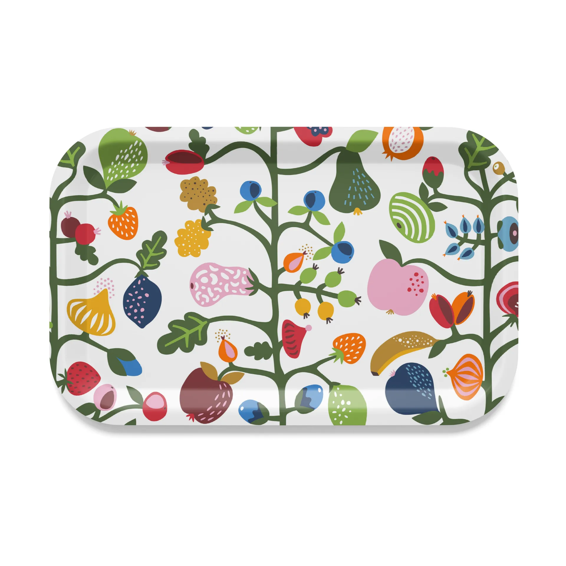 Plateau Fruktträdgården 20x27 cm, Multi Arvidssons Textil
