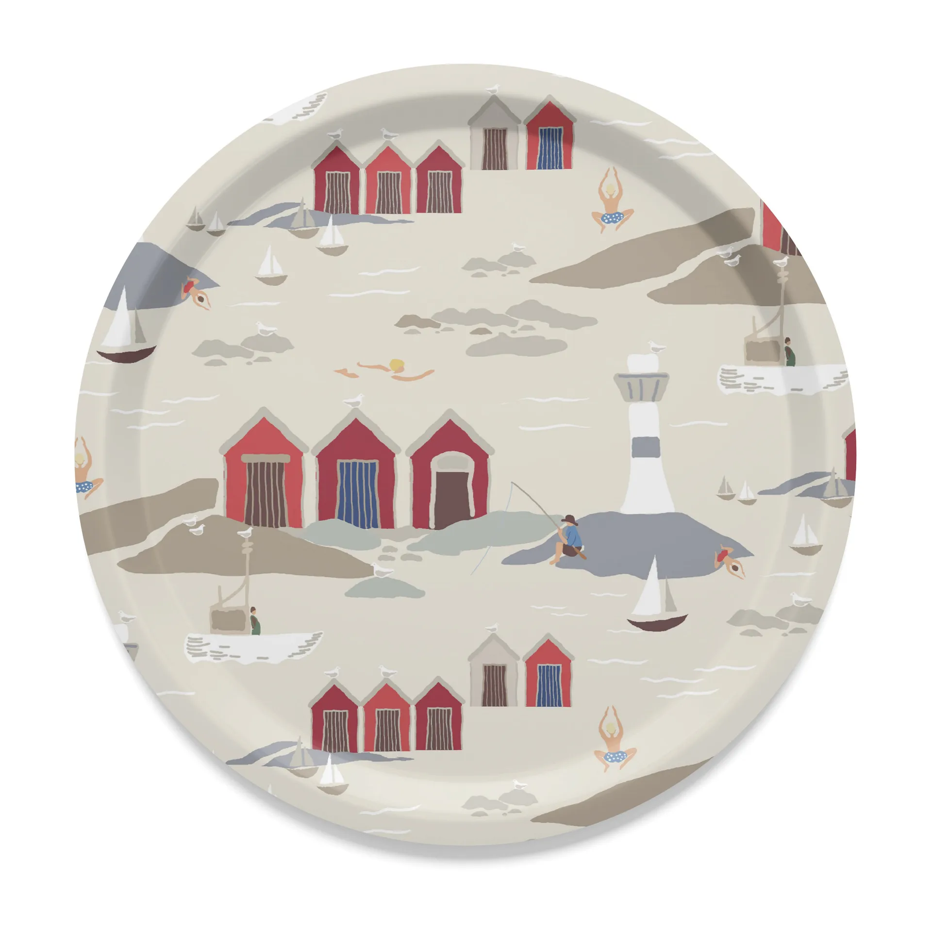 Plateau Kust Ø31 cm, Beige Arvidssons Textil