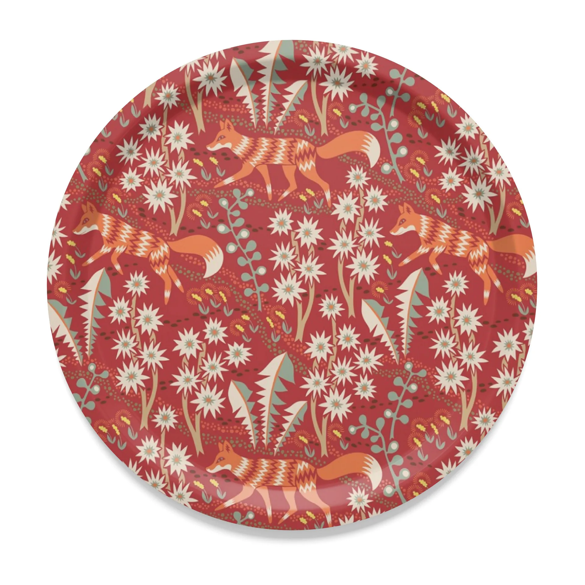 Plateau Stjärnspeja Ø31 cm, Rouge Arvidssons Textil