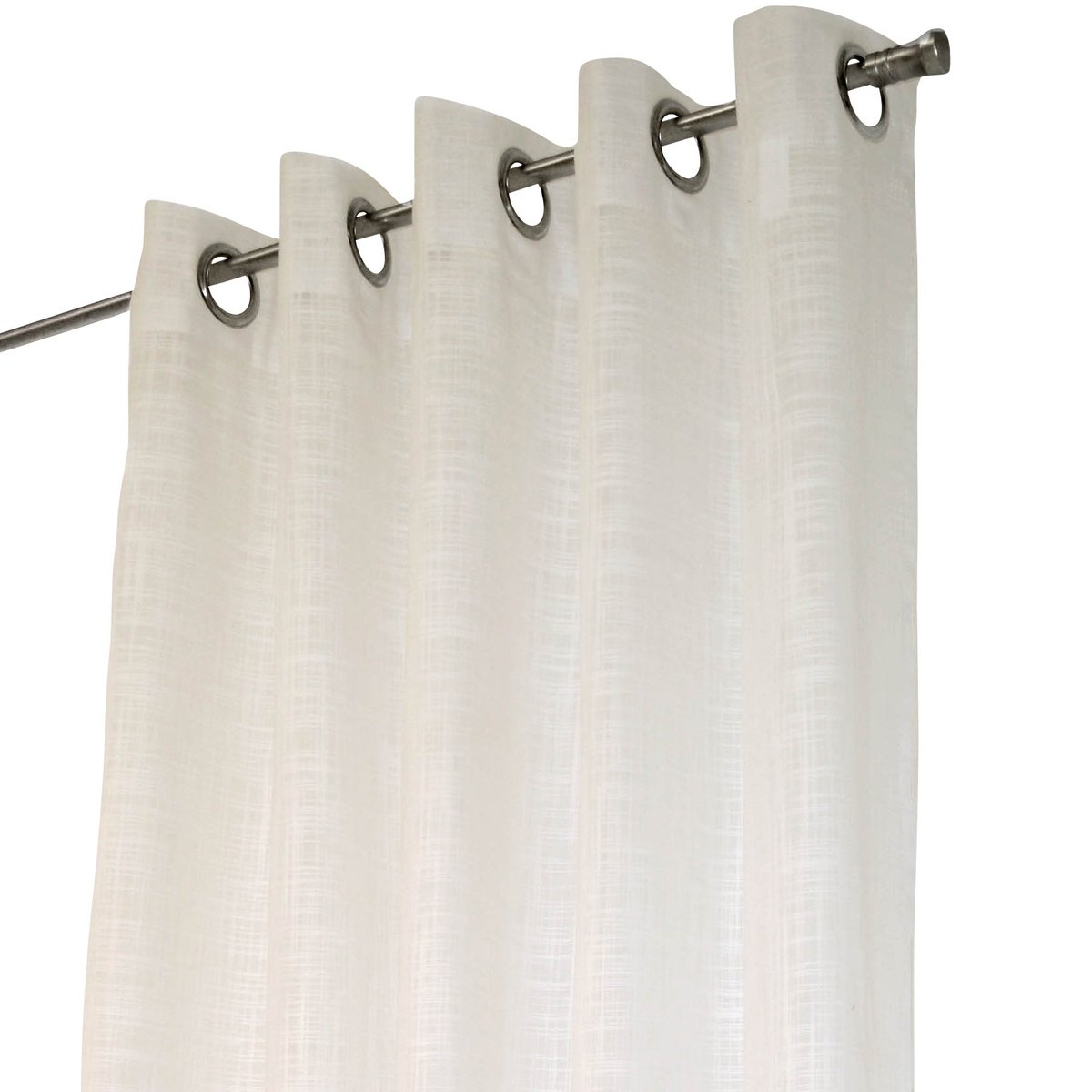 Arvidssons Textil Rideau à oeillets métalliques Norrsken blanc cassé