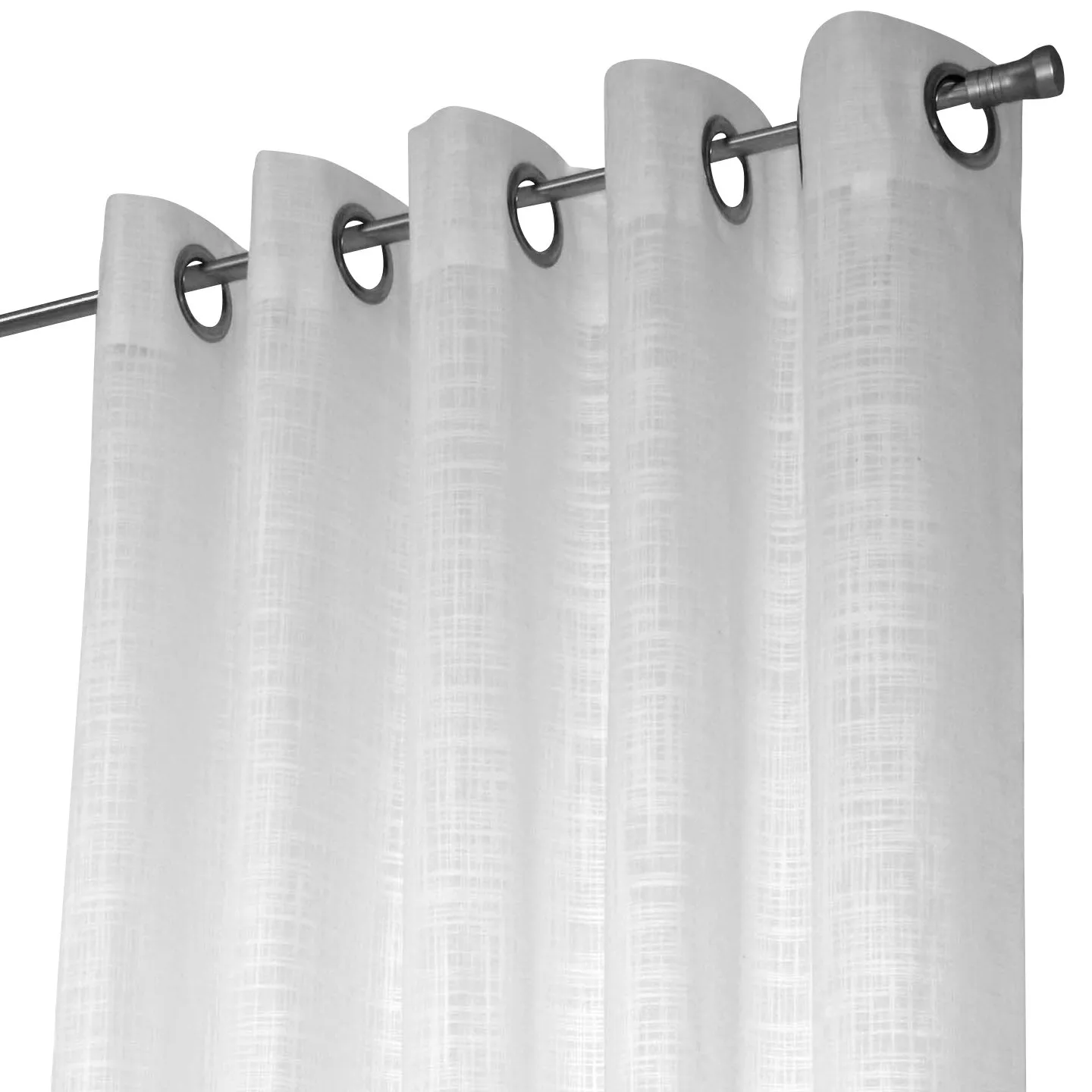 Rideau à oeillets métalliques Norrsken, blanc Arvidssons Textil