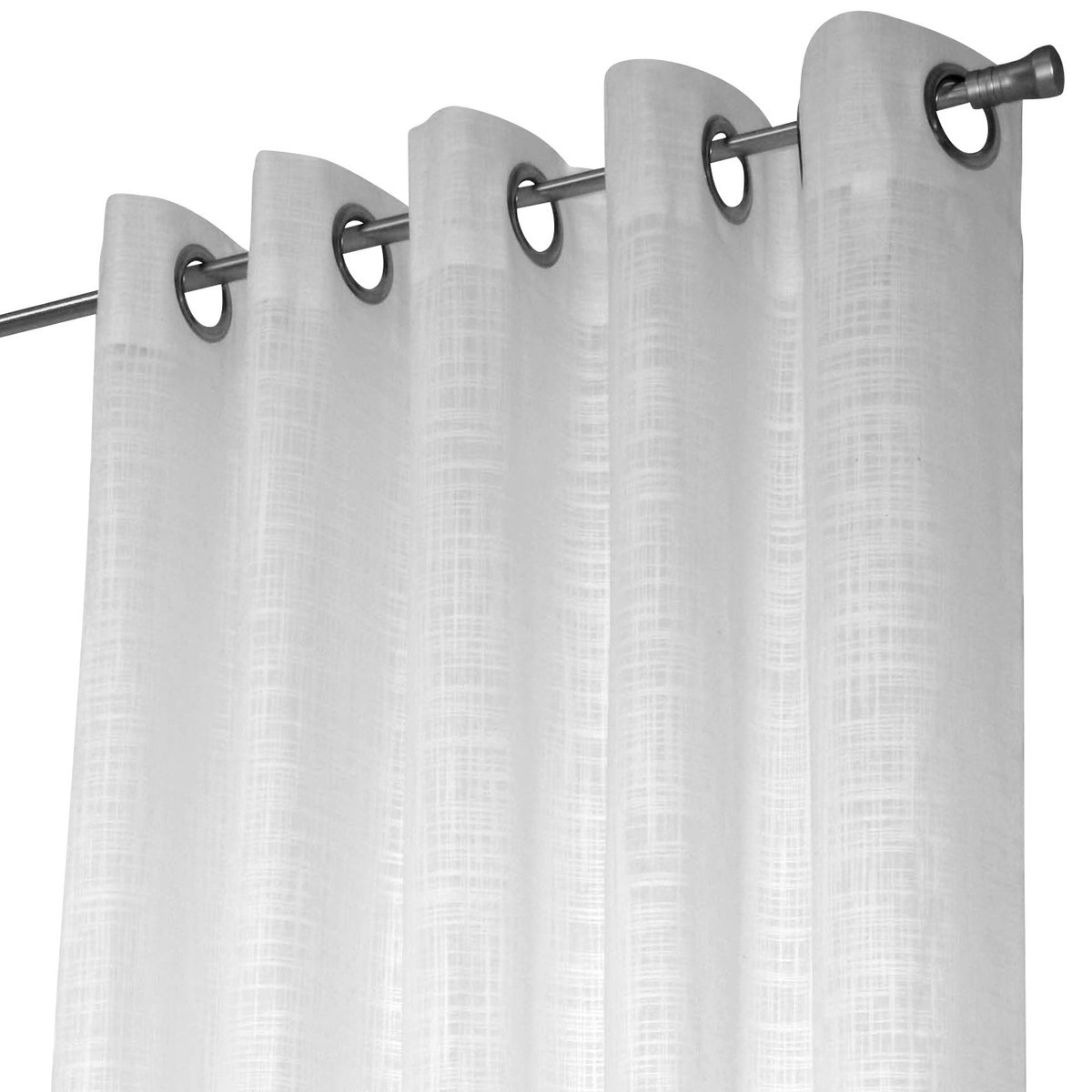 Arvidssons Textil Rideau à oeillets métalliques Norrsken blanc