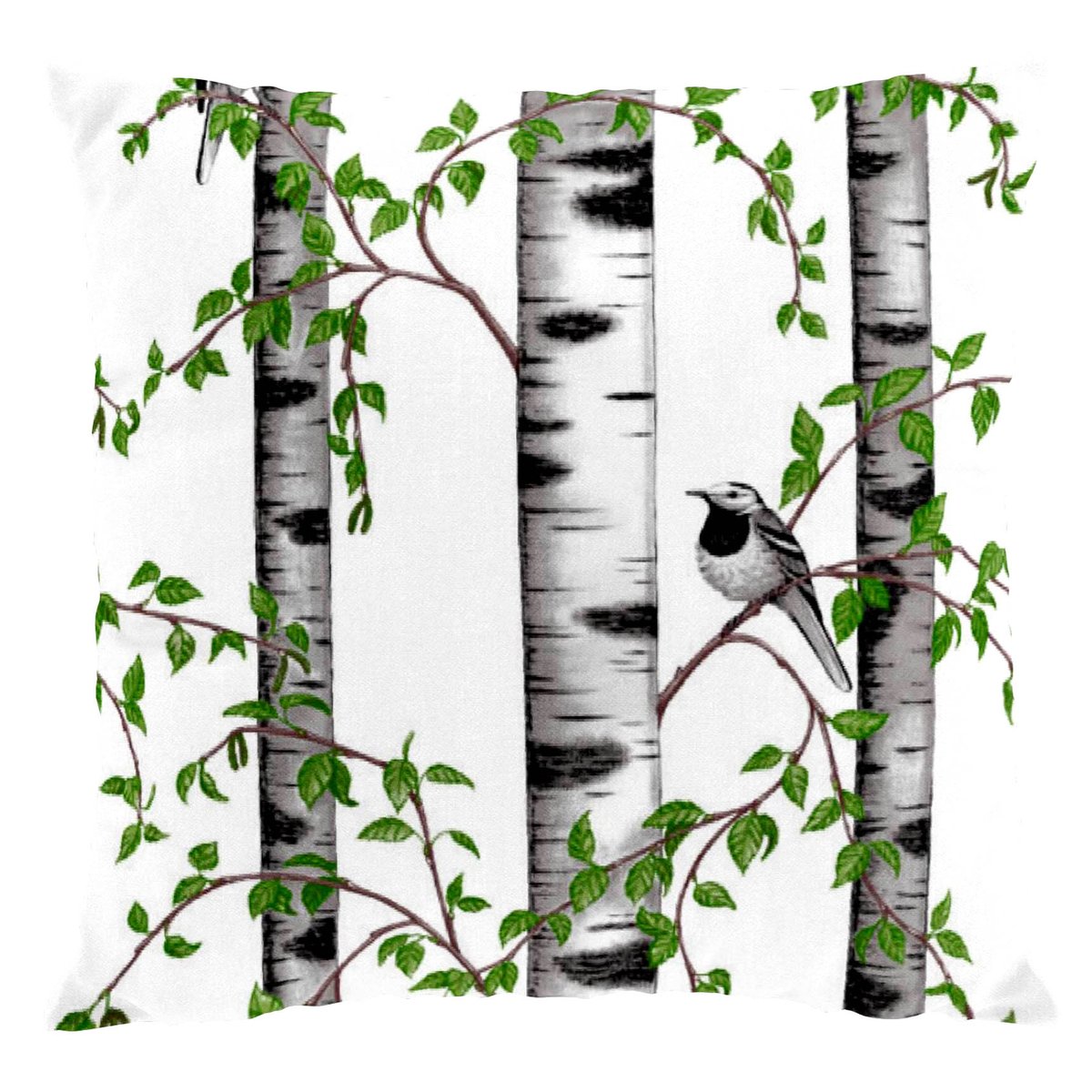 Arvidssons Textil Taie Bouleaudungen Blanc | Design Scandinave | Housses de coussin | Blanc