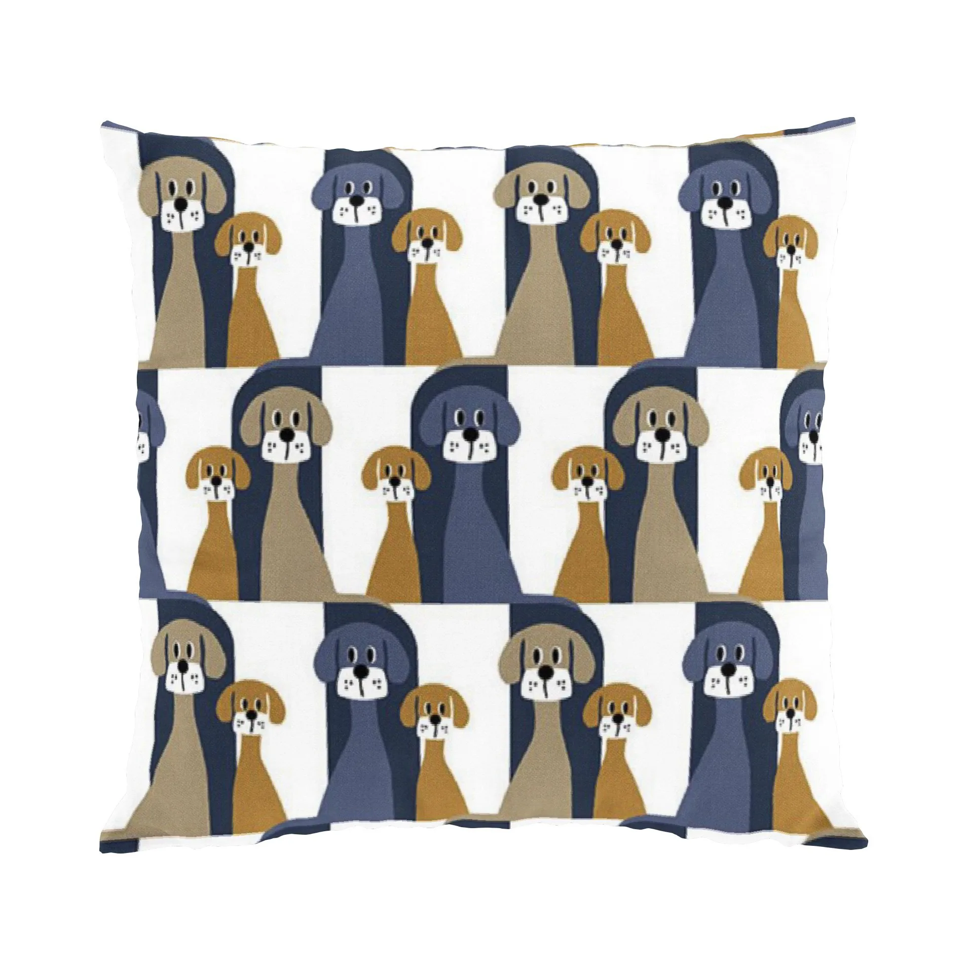 Taie Buster 47x47 cm, Bleu-beige Arvidssons Textil