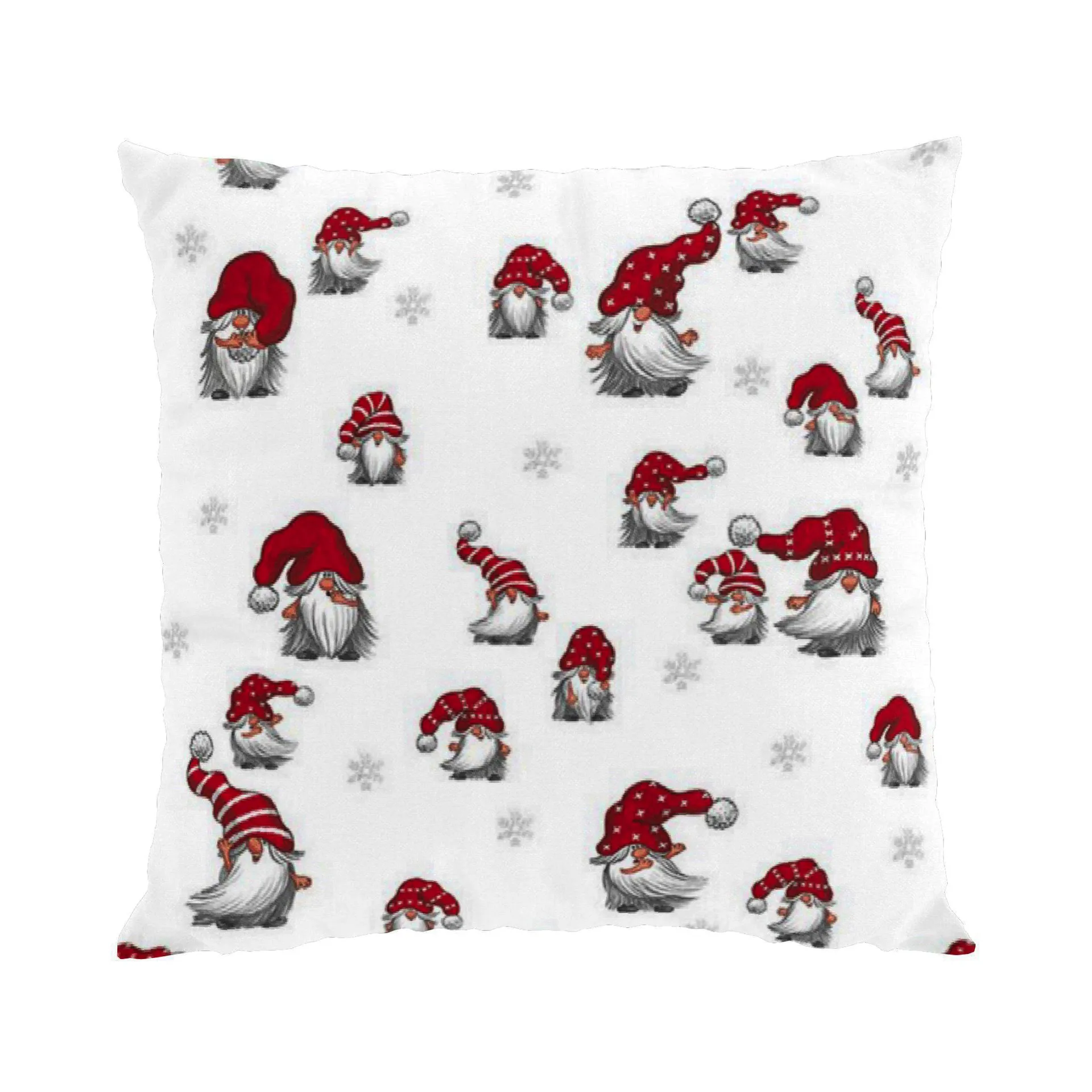Taie Julian 47x47 cm, Blanc cassé-rouge Arvidssons Textil