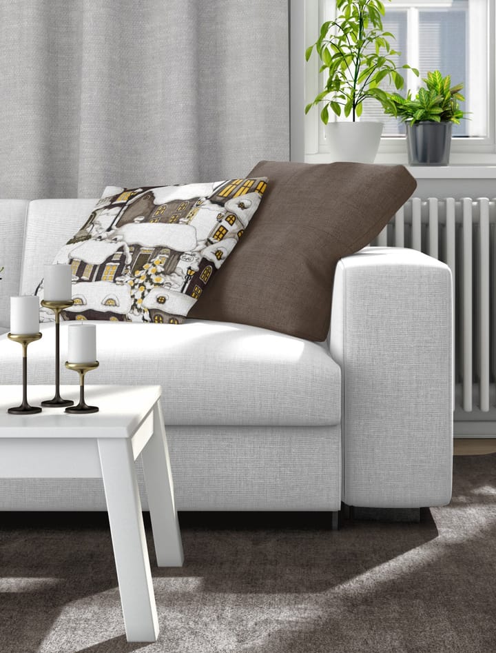 Taie Lyckeby 43x43 cm, Marron Arvidssons Textil