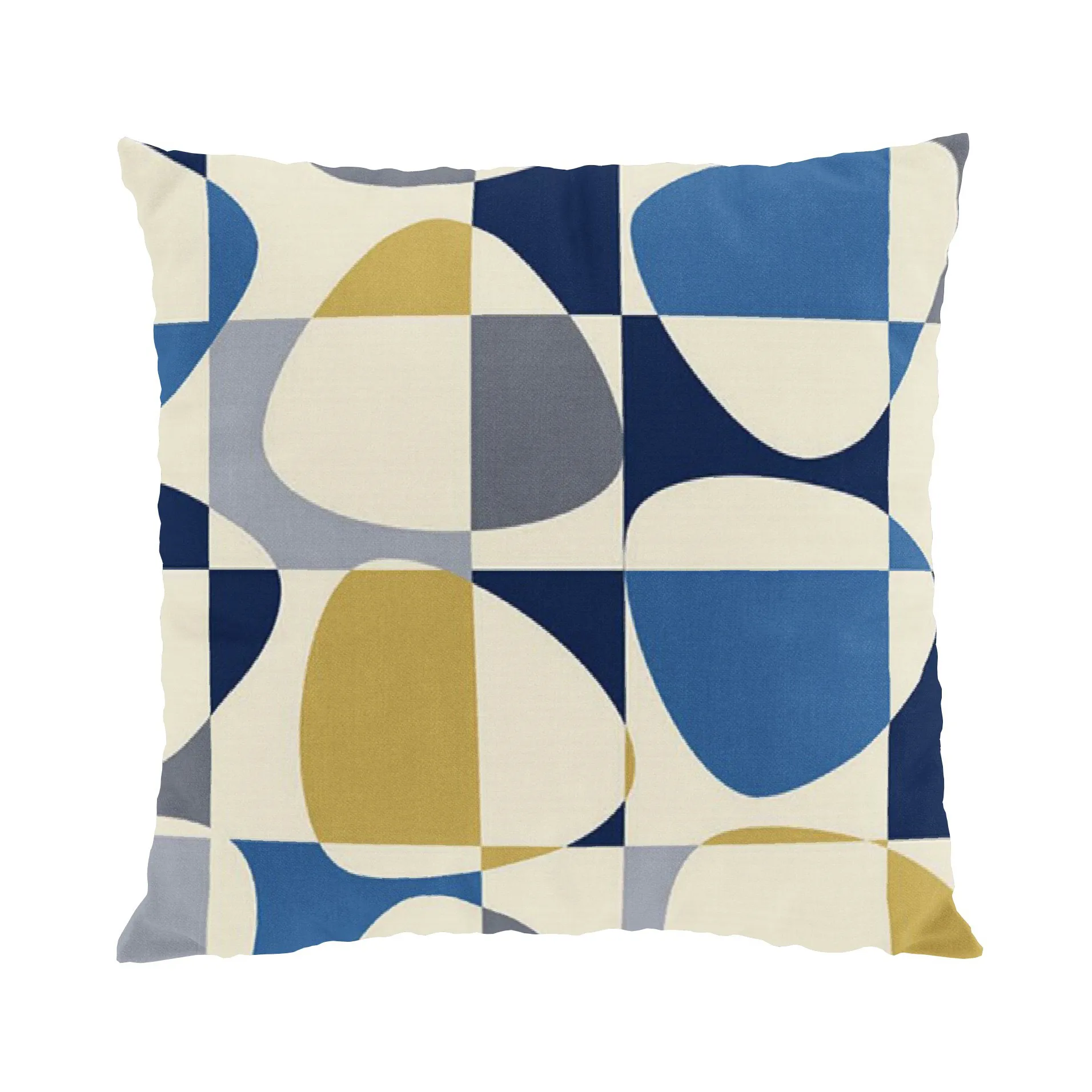 Taie Mosaik 47x47 cm, Bleu Arvidssons Textil