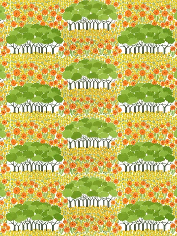 Tissu Allé - Jaune-vert - Arvidssons Textil