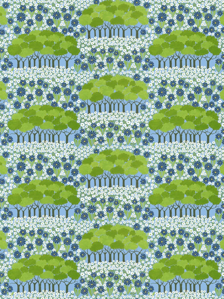 Tissu Allé - Vert-bleu - Arvidssons Textil