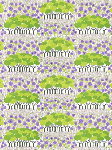 Tissu Allé - Vert-violet - Arvidssons Textil