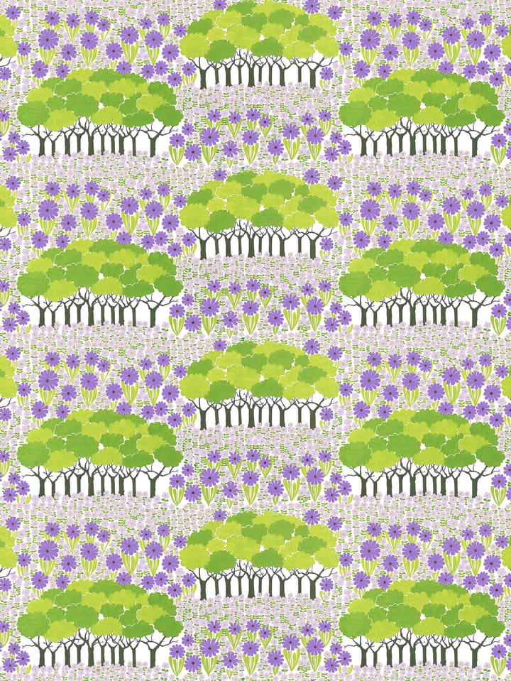 Tissu Allé - Vert-violet - Arvidssons Textil