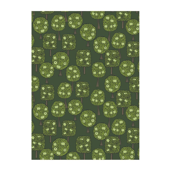 Tissu Äppelskogen - Vert foncé - Arvidssons Textil