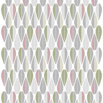 Tissu Blader - rose-gris-vert - Arvidssons Textil