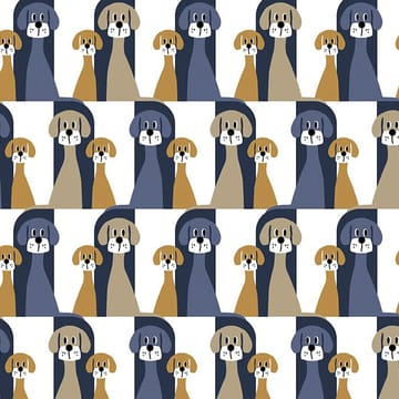 Tissu Buster - Bleu-beige - Arvidssons Textil