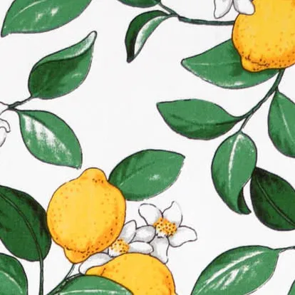 Tissu Citronlycka, blanc Arvidssons Textil