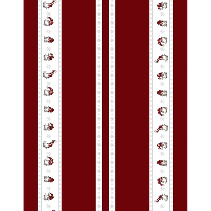 Tissu de Noël Julian et Co. à bordures - Rouge - Arvidssons Textil