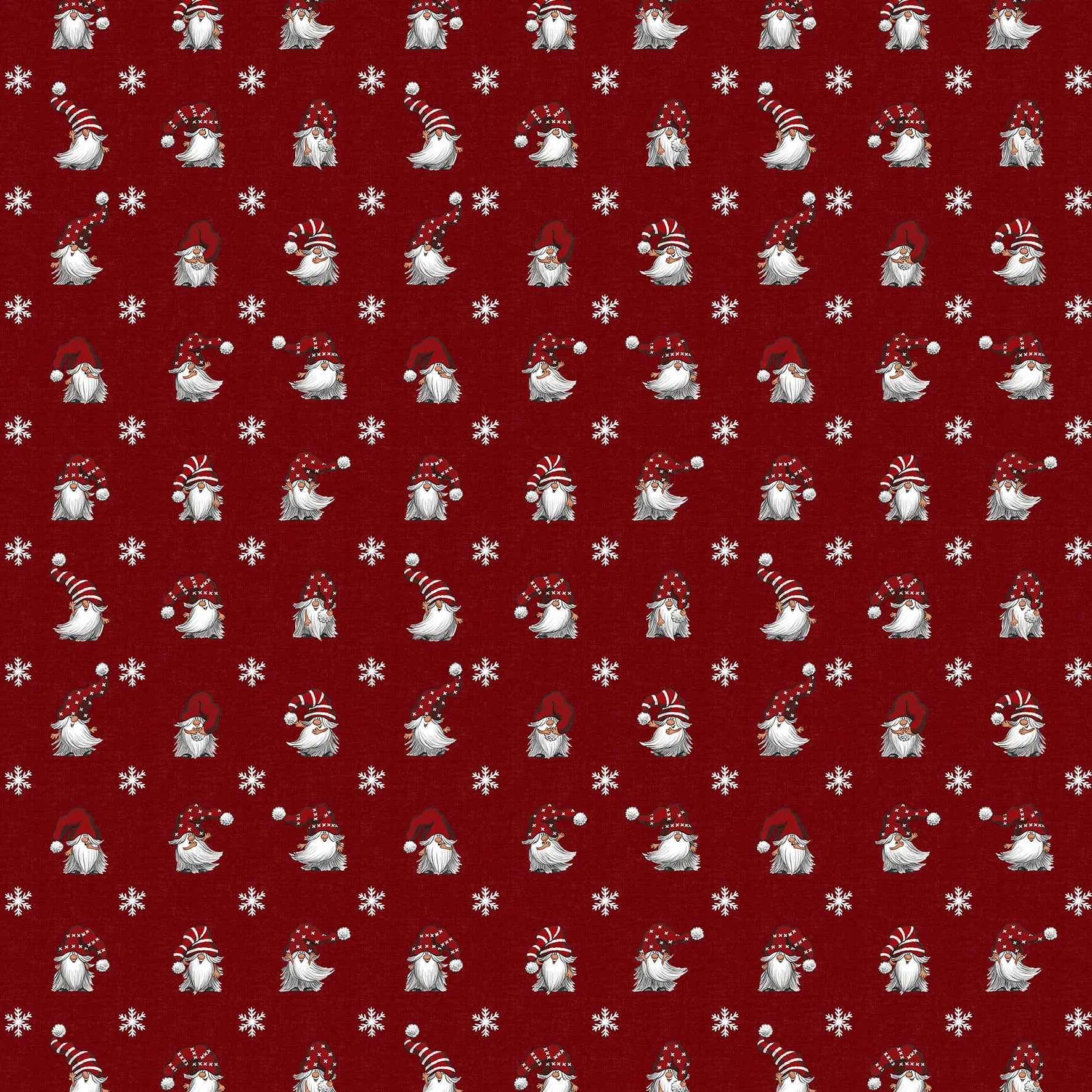 Tissu de Noël Julian et Co., Rouge Arvidssons Textil