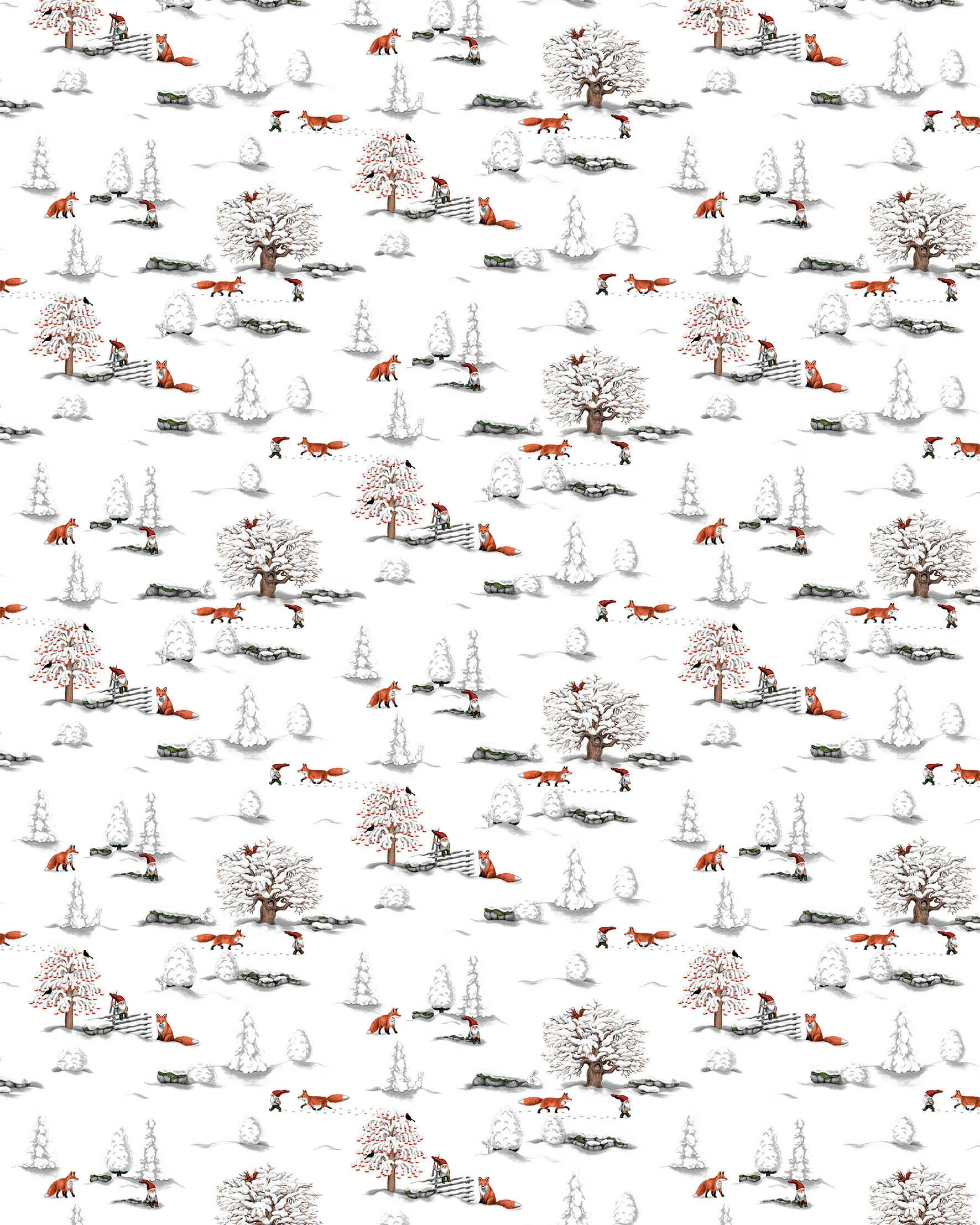 Tissu Ekhagen, Blanc cassé Arvidssons Textil