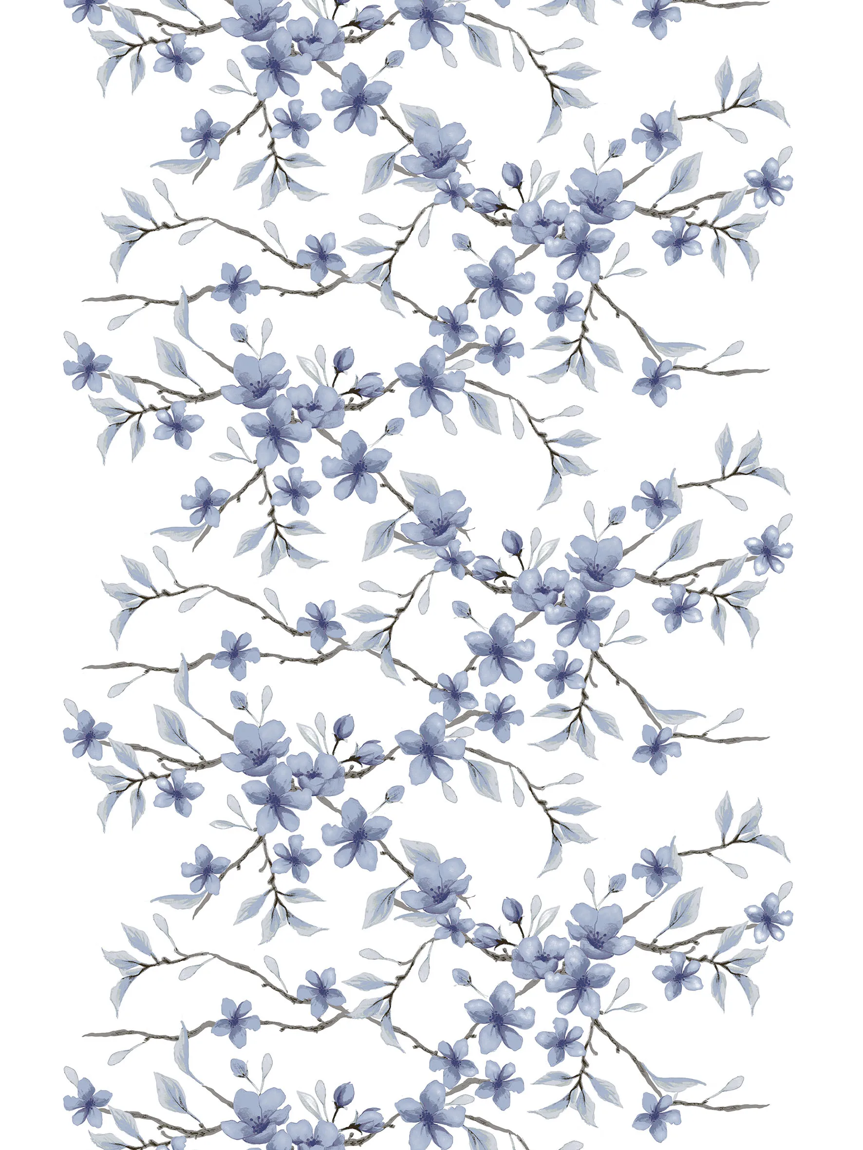 Tissu Fägring, Bleu Arvidssons Textil