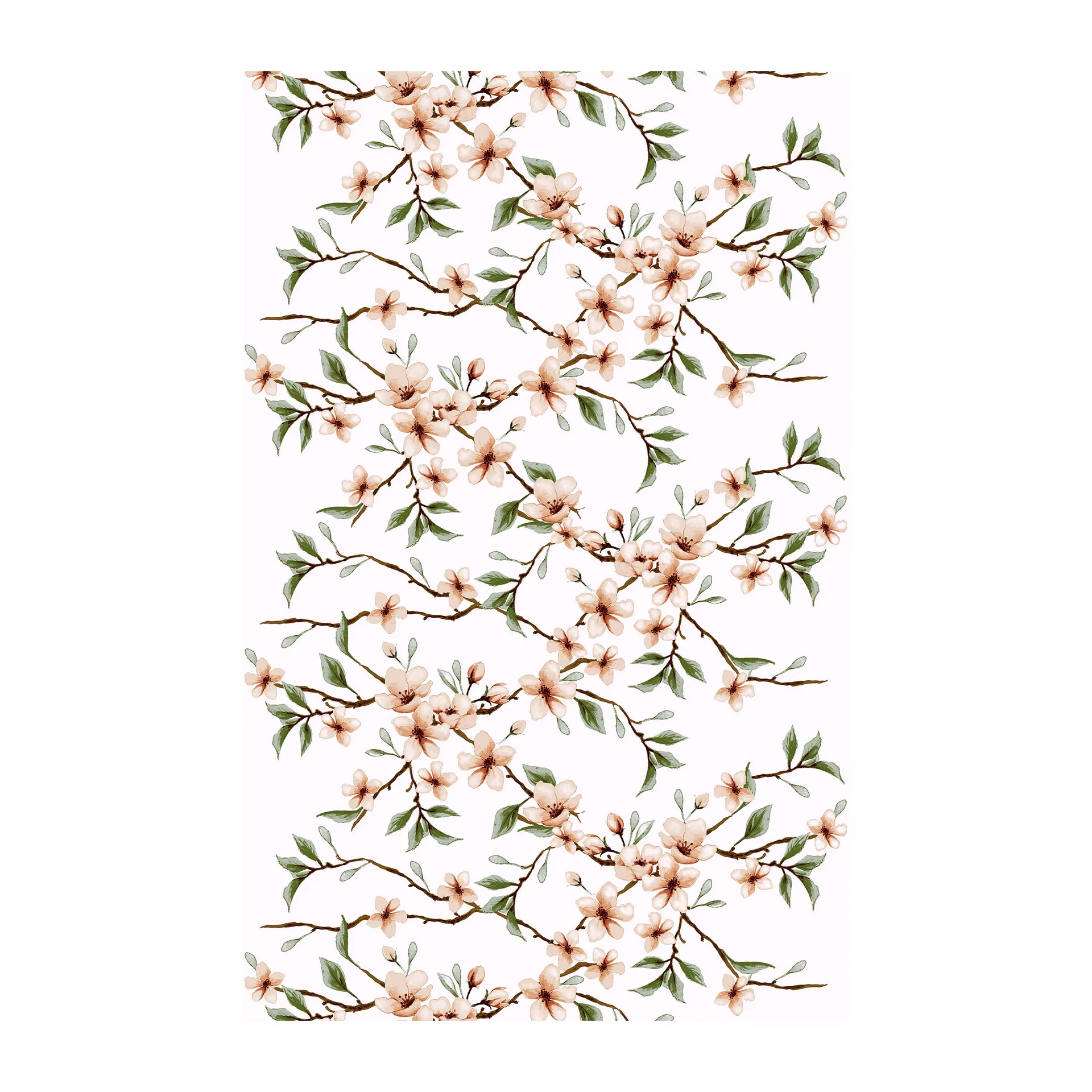 Tissu Fägring, Pêche-blanc Arvidssons Textil