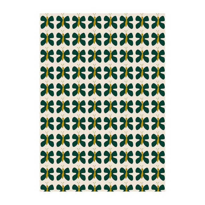 Tissu Fjäril Mini - Vert-jaune - Arvidssons Textil