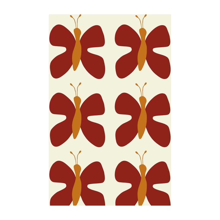 Tissu Fjäril - Rouge - Arvidssons Textil