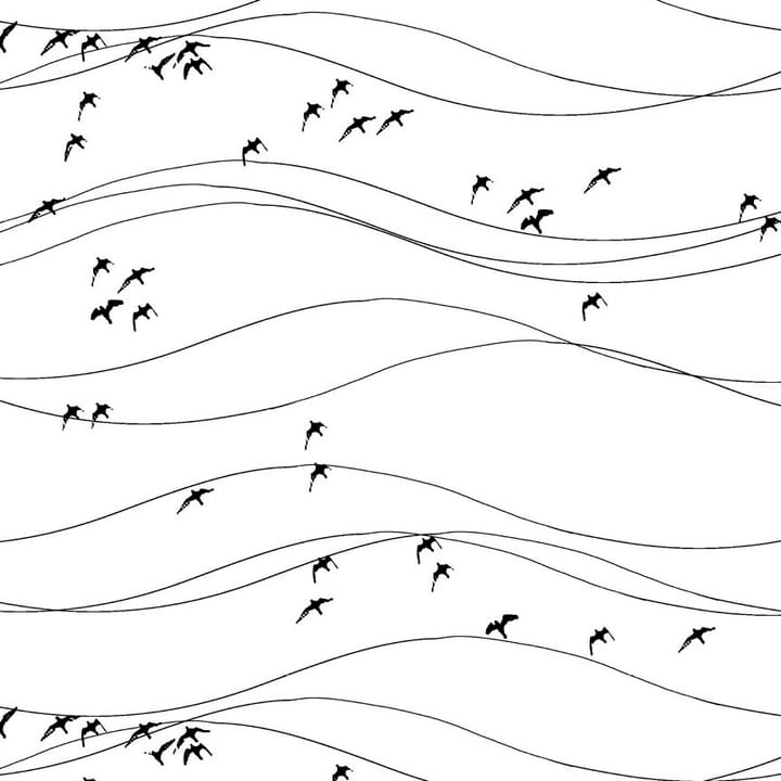 Tissu Flyttfåglar - noir - Arvidssons Textil