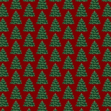 Tissu Granen - Rouge-vert - Arvidssons Textil