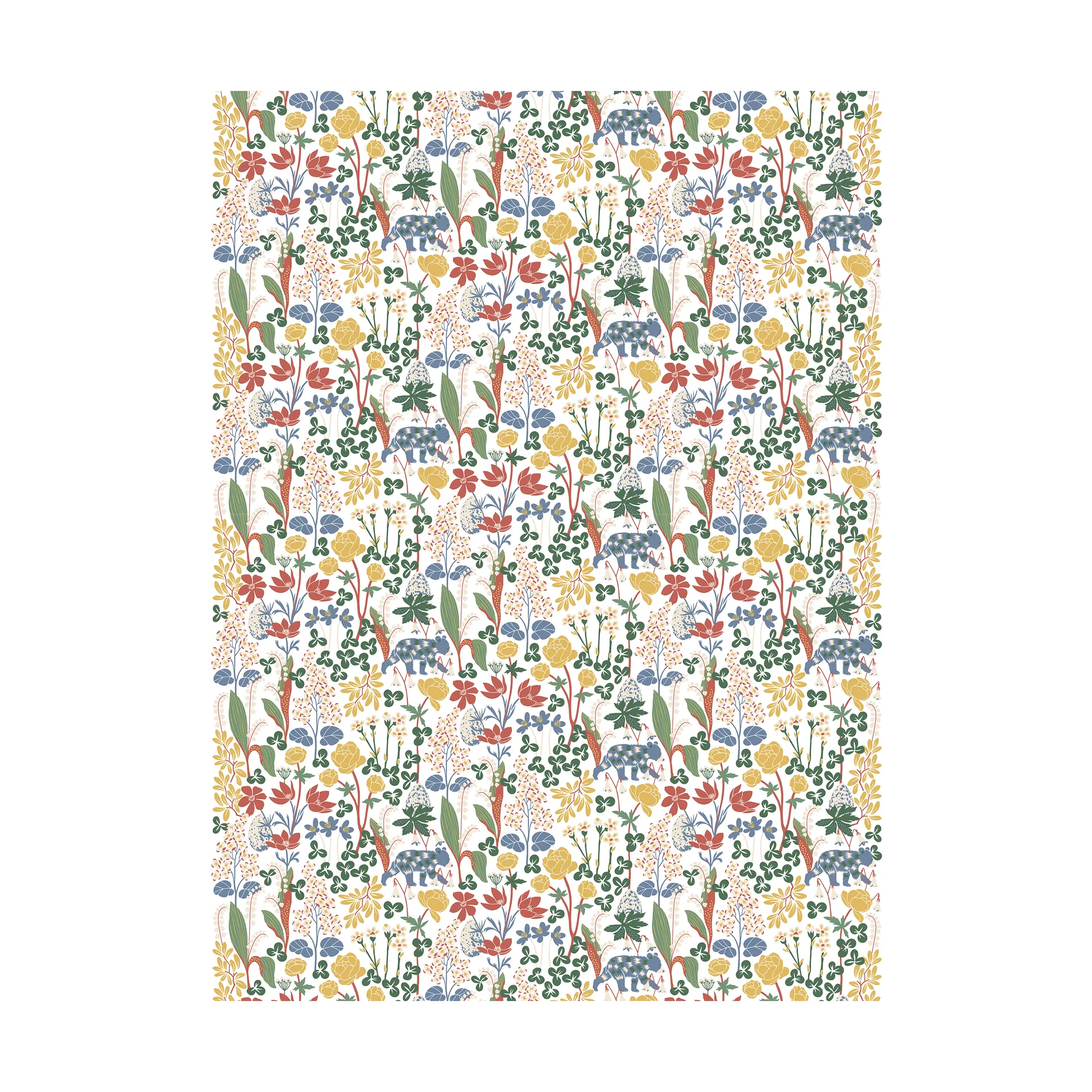 Tissu Här sover ingen björn, Multi Arvidssons Textil