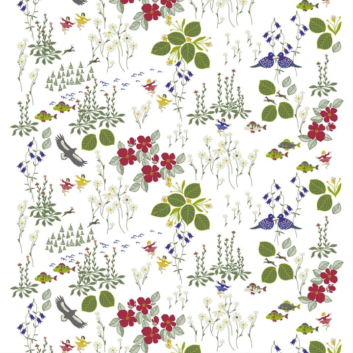Tissu Himlajorden - blanc - Arvidssons Textil