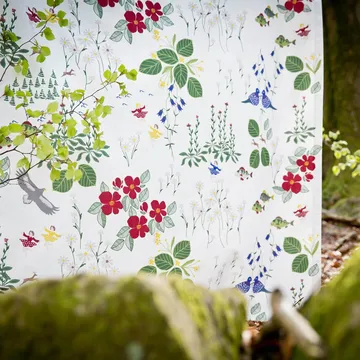 Tissu Himlajorden - blanc - Arvidssons Textil