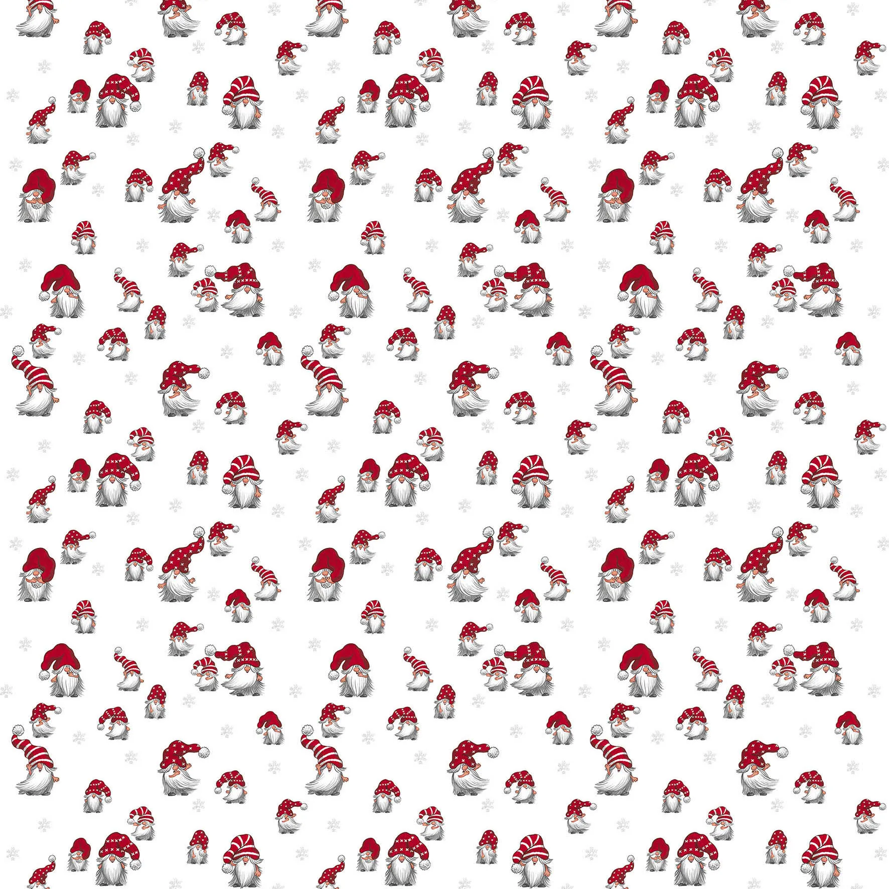 Tissu Julian, Blanc cassé-rouge Arvidssons Textil
