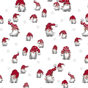 Tissu Julian - Blanc cassé-rouge - Arvidssons Textil