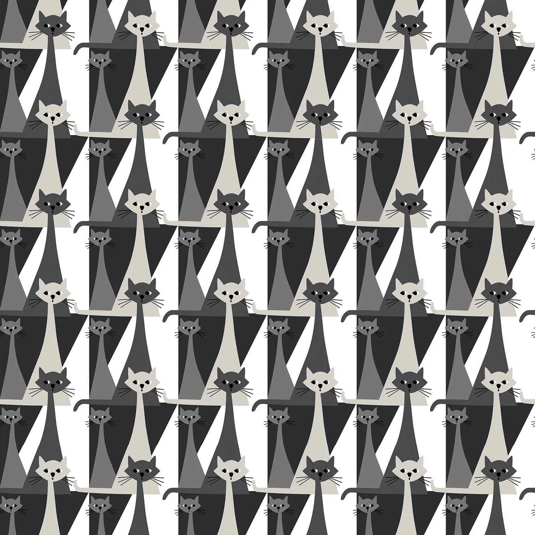 Tissu Kitty, Gris Arvidssons Textil