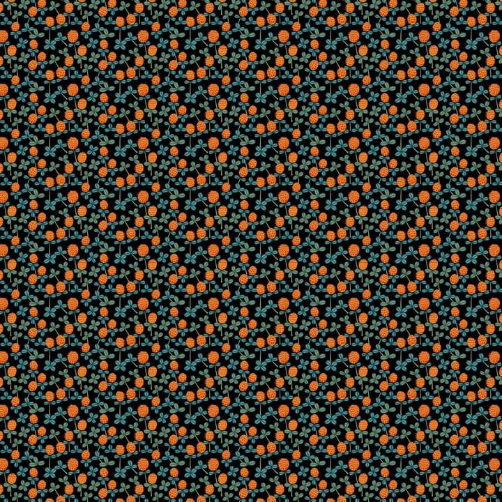 Tissu Klöveräng - Orange-noir - Arvidssons Textil
