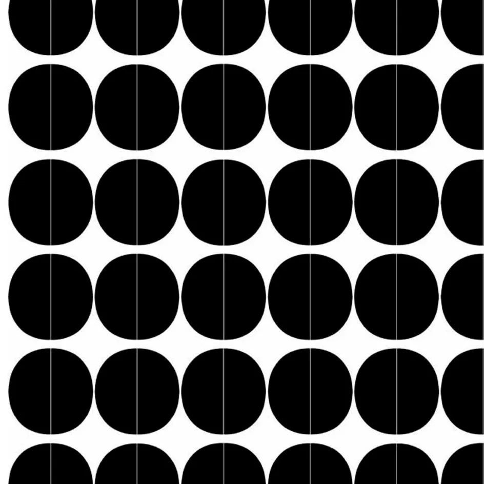 Tissu Lane, cercles noirs Arvidssons Textil