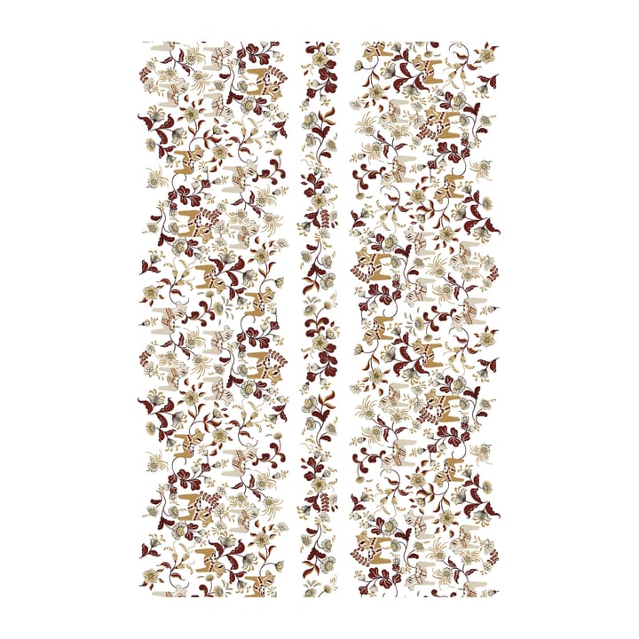 Tissu Leksand Bård - Rouge;Beige - Arvidssons Textil