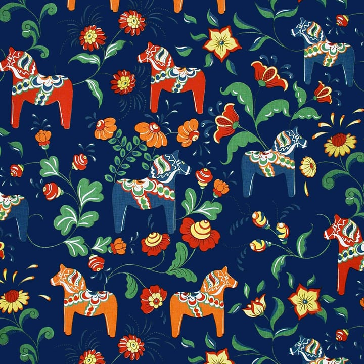 Tissu Leksand - bleu - Arvidssons Textil