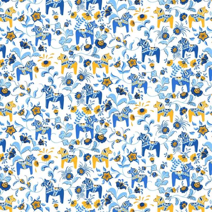 Tissu Leksand mini - Jaune-bleu - Arvidssons Textil