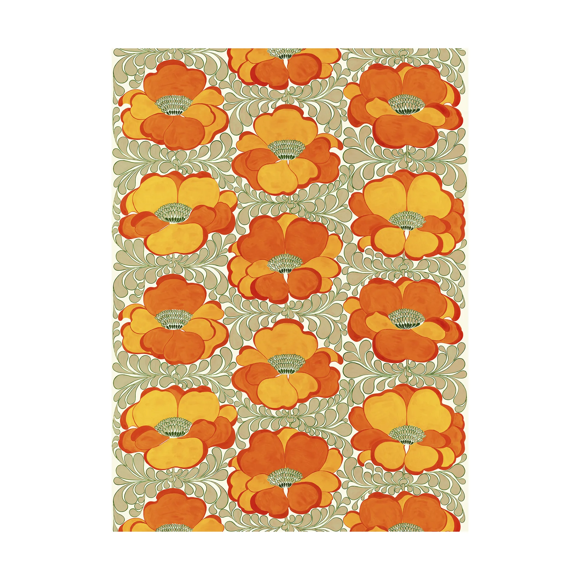 Tissu Love, Orange Arvidssons Textil