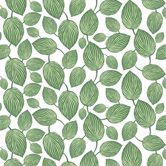 Tissu Lyckans blad - vert - Arvidssons Textil