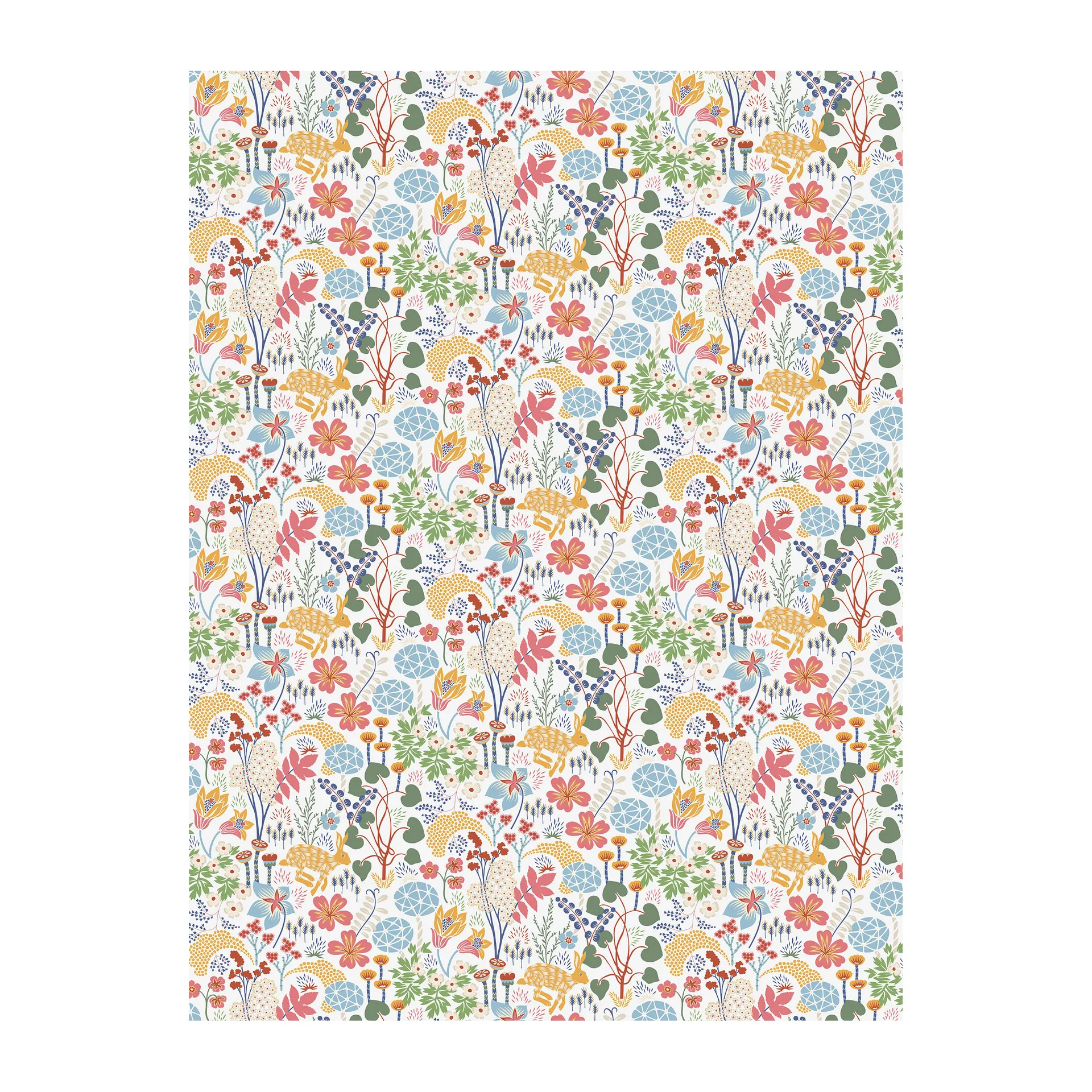 Tissu Lyckeflyckt, Multicolore Arvidssons Textil