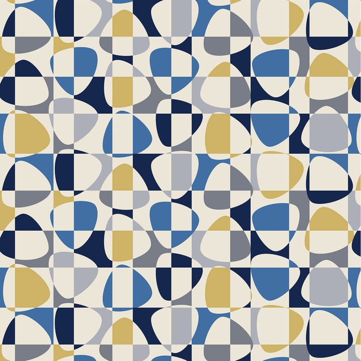 Tissu Mosaik - Bleu - Arvidssons Textil